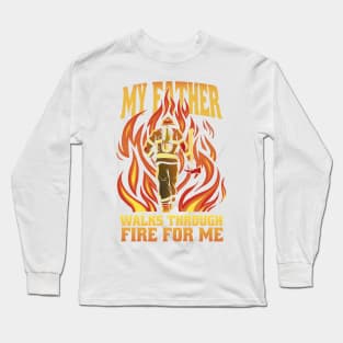 Firefighter Dad Squad - Firemen Father Long Sleeve T-Shirt